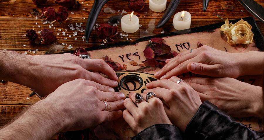 Ouija hands seance