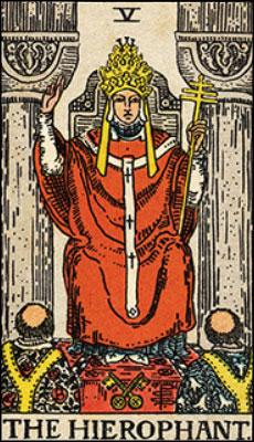 The Hierophant Tarot Card Tarot meanings, The hierophant, Tarot learning