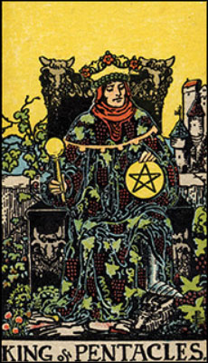 Minor Arcana The King of Pentacles Tarot Card