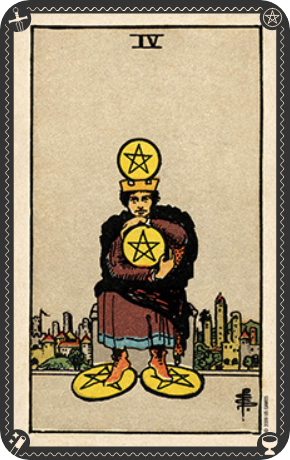 minor pentacles 4