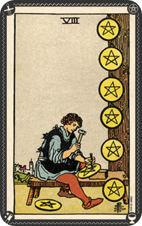 minor pentacles 8