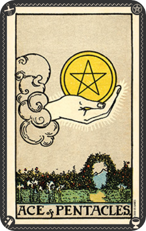 minor pentacles ace