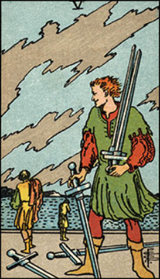Minor Arcana The Five of Swords Tarot Card