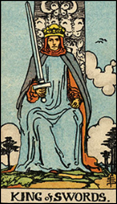 Minor Arcana The King of Swords Tarot Card