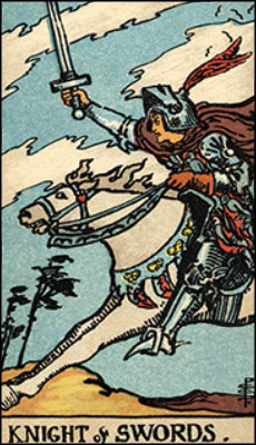Minor Arcana The Knight of Swords Tarot Card