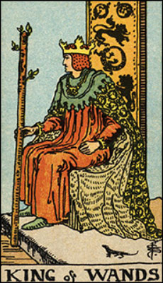 Minor Arcana The King of Wands Tarot Card