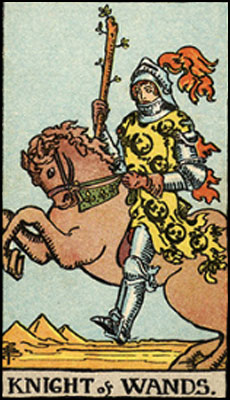 Minor Arcana The Knight of Wands Tarot Card
