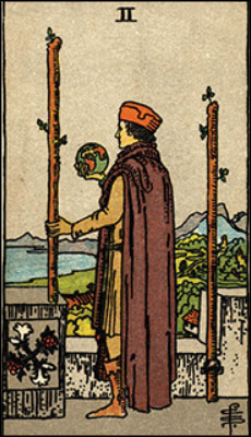 Minor Arcana The Two of Wands Tarot Card