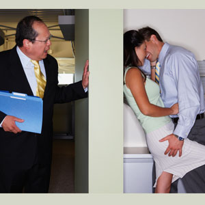 There are dangers in dating a co-worker!