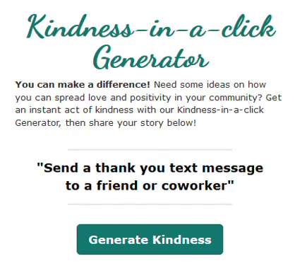 Kindness In A Click Example 1
