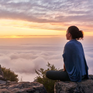 Slow down, unplug, and meditate to help stay centered and be your best.