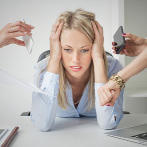 Try not to stress if you feel overworked.