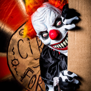 Not all the masks we wear are this scary, thankfully!