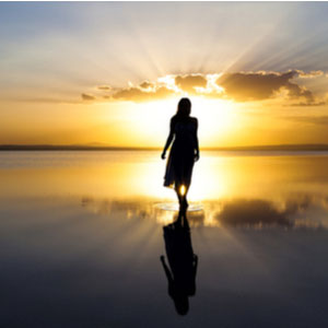 "Then out of nowhere, just like in a dream, I saw a sunset behind me."