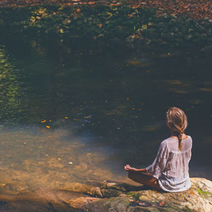 An outdoor meditation can cross #2 and #5 off the list.