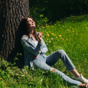 #5 - Try sitting beside a tree to help ground yourself.