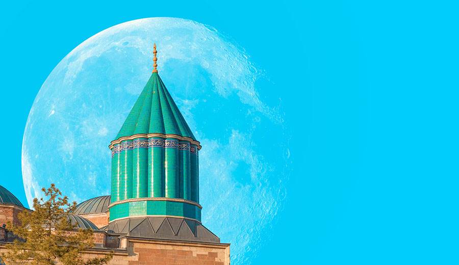 mosque and moon