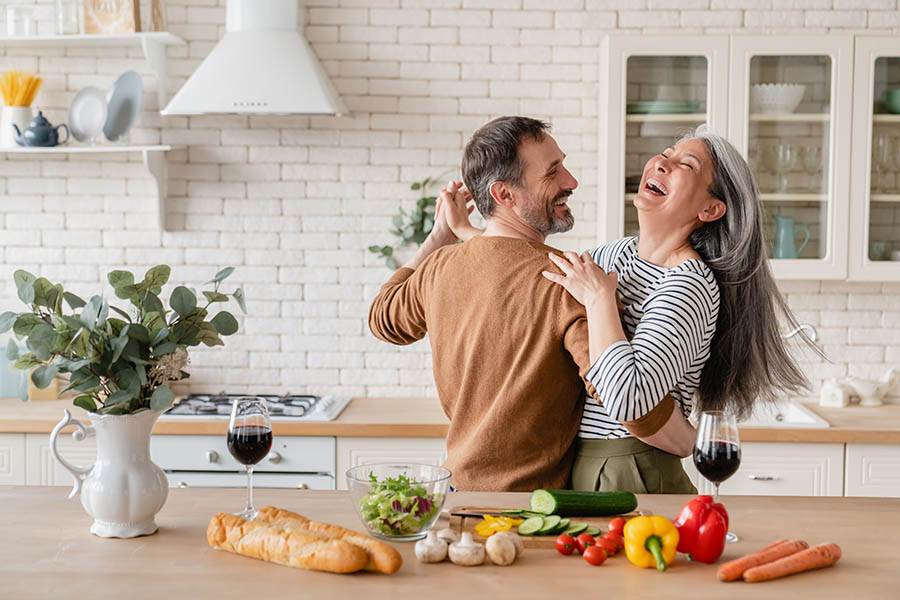 couple in the kitchen