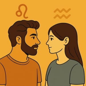 Leo Man & Aquarius Woman: When Fire Meets Air in Perfect Chaos