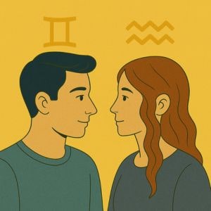Gemini Man & Aquarius Woman: When Air Signs Collide in Perfect Harmony