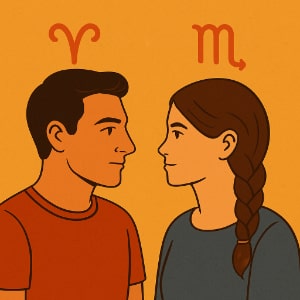 Aries Man & Scorpio Woman: When Fire Meets Water in Love