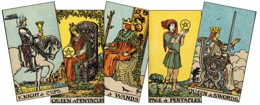 The Court cards in a Yes or No Tarot Spread