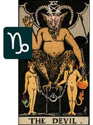 Capricorn Tarot Card: The Devil