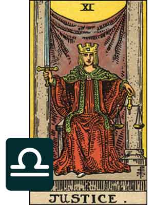 Libra Tarot Card: Justice