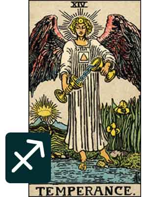Sagittarius Tarot Card: Temperance