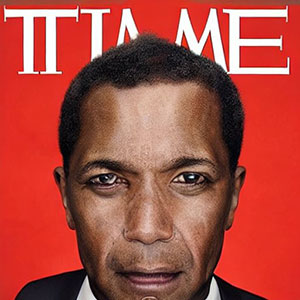 Time Magazine's 2024 Person of the Year Photo by Martin Schoeller. - Stable Diffusion