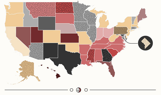 spell searches most associated with each state