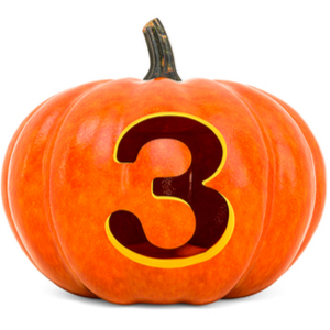 3 is a very lucky number this Halloween!