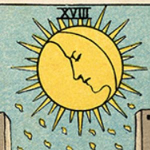 The Moon Tarot Card in Major Arcana