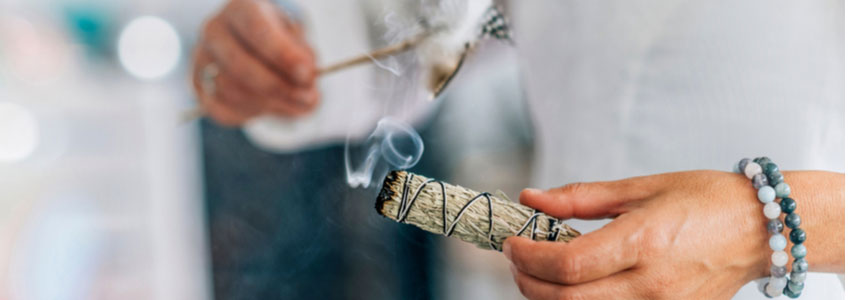 Smudging with Sage 